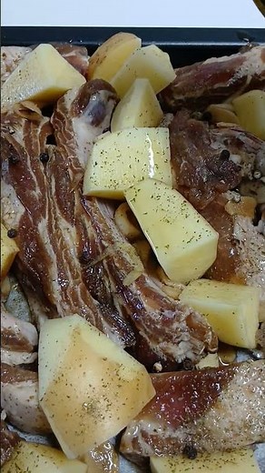簡単一晩漬け込み！✨スペアリブ&Potatoのオーブン焼き #手作りごはん #まいにちごはん #food #スペアリブ
