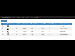 Hotel Management System ASP.NET MVC 5 & Sql Server - Part 3