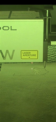Xtool S1 cutting leather