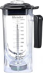 CRANDDI K90 80 oz Container Pitcher Jar, 80oz Container with Blade and Lid Replacement for CRANDDI K90,K95 / Wantjoin K90
