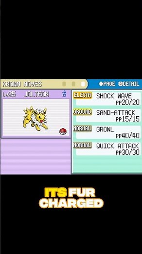 ⚡ Jolteon: The Lightning Evolution of Pokémon FireRed!
