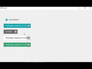 Custom DateTimePicker in C# WinForm App RashiUI