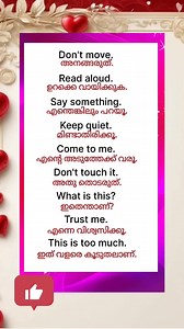 321K views · 2.6K reactions | Learn simple English sentences with Malayalam meaning. Practice daily and improve your spoken English skills #SpokenEnglish #MalayalamLearning #EnglishPractice #DailyEnglish #learnenglish | Day To Day English | Facebook