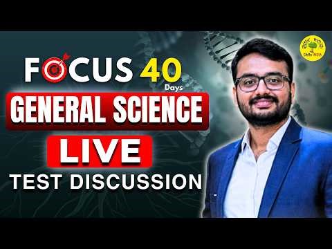 Focus 40 | Test Discussion General Science by Abhishek Sir | Spardha Arivu