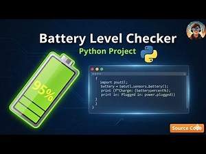 Python Mini Project: Battery 🔋Level Notifier with Real-Time Alerts