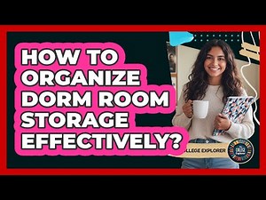 How To Organize Dorm Room Storage Effectively?