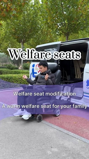 A welfare seat that can park automatically allows family members in wheelchairs to go out without barriers. #disabilitymobilitycarmay #wheelchair #welcab #wheelchairvan #wheelchairharness
