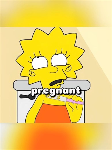 lisa is pregnant? 😨 #simpsons #viral