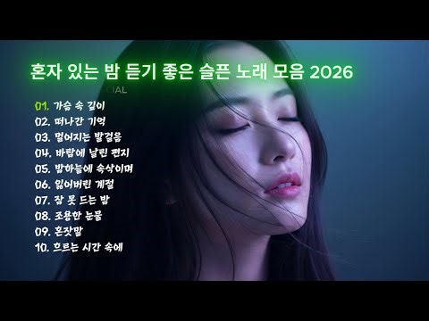 혼자 있는 밤 듣기 좋은 슬픈 노래 모음 2026