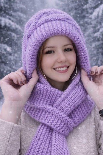 Viralen Mütze-Schal "JENNI " tutoriale Anleitung kommt am Samstag 31.01.2026 kostenlos 🌺🌸#stricken