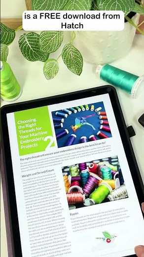 Zoom in on The Essential Guide to Machine Embroidery a FREE eBook from Hatch