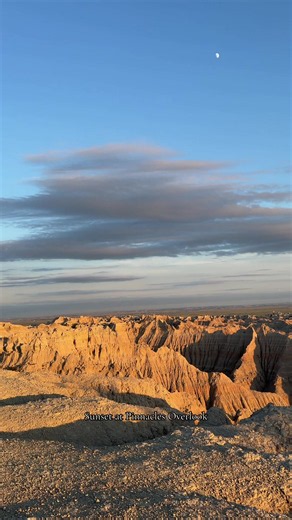 A beautiful sight at Badlands National Park #fyp #badlands #sunset #travel