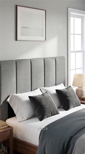 Cabeceira Cama Box Casal Pérola 140cm 🩶 Sofisticação e conforto para seu quarto!