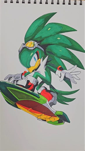 Drawing Jet the Haw from Sonic Riders