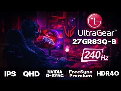 Monitor LG UltraGear QHD 27' 240hz - 27GR83Q-B (Unboxing) PT-BR