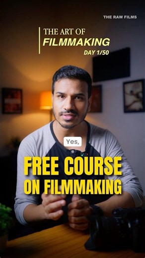 I Made a FREE Filmmaking Course 🎬 | Art of Filmmaking Day 1/50