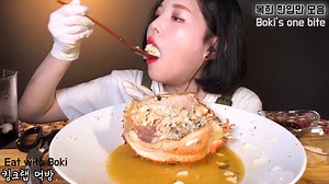 1.2M views · 17K reactions | Así es Mukbang de Corea del sur. Boki's Big one bite Mukbang real sound Korean eating show colección de un bocado grande. YOUTUBE - Eat with Boki ** Les presentamos los videos de comida coreana y mukbang. | Comida Coreana y Mukbang | Facebook