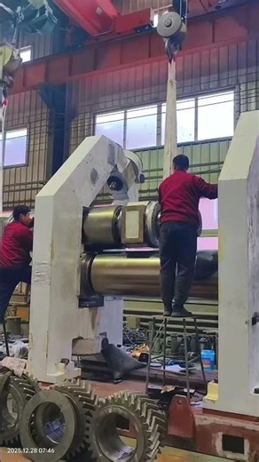 3-roll calender -------assembly in progress#calender #rubber