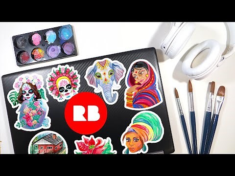 How to Make STICKER PACKS on Redbubble