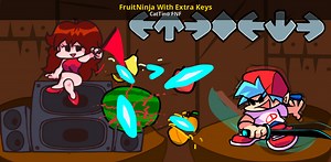 FruitNinja With Extra Keys Mod for Friday Night Funkin' | FNF Mods