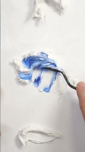 How to Color Modeling Paste #shorts #modelingpaste #acrylicpaint