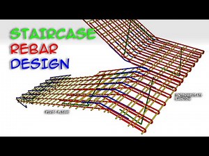 Staircase reinforcement design | How to build stairs | Concrete staircase rebars #stairs