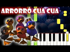 Arrorró Cua Cua | Piano Cover | Tutorial | Karaoke