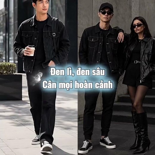 ColorLock™ Denim Jacket: Deep Black, Fade-Resistant Tek Black Denim 002