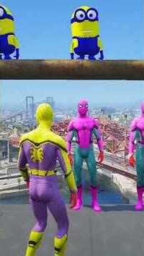GTA 5 Epic Ragdolls | Spiderman and Super Heroes Jumps/fails #8