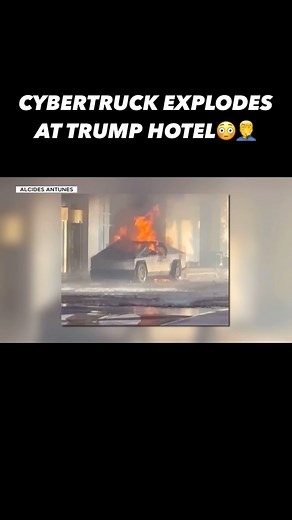𝙃𝙀𝙇𝙇𝘾𝘼𝙏 𝘿𝙐𝙍𝘼𝙉𝙂𝙊 on Instagram: "Cybertruck Explodes At Trump Hotel!😳🤦‍♂️ #HellcatDurango #Hellcat #Srt #Reels #Reel #Explore #ExplorePage #Viral #ViralVideos #Fyp #FyPage #ReelsInstagram #DodgeOfficial #Dodge #SuperCharged #SuperCharger #MoparFam #MoparOrNoCar #ElectricVehicle #AmericanMuscle #Carstagram #CarsOfInstagram #MoparNation #Tesla #TeslaModels #Cybertruck #Trump #ElonMusk"