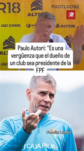 279K views · 9.1K reactions |  EL PROSOR vs EL REELEGIDO LAS DECLARACIONES de PAULO AUTORI sobre los malos ARBITRAJES en el FÚTBOL PERUANO y que es una vergüenza que el presidente de la FPF, AGUSTÍN LOZANO, será dueño del club JUAN PABLO II Fuente: @l1max__ #futbol #reels #liga1 #sportingcristal #fuerzacristal #agustinlozano #fpf | De Contra | Facebook