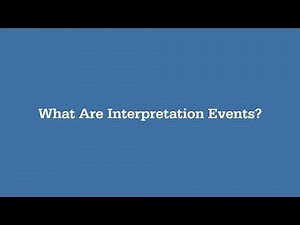 Interpretation Events