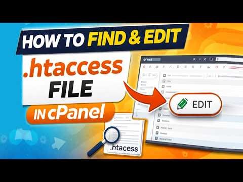 How to find and edit .htaccess file manager in cPanel 2026