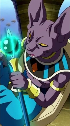 Beerus scared 10000 #zeno #beerus #dragonball #tweening