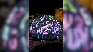 Sphere in Las Vegas showcases U2 display to mark final four residency shows