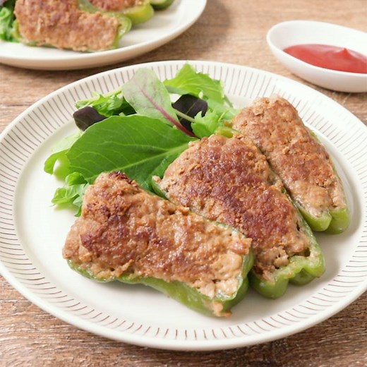 詰めて簡単！ピーマンの肉詰め 作り方・レシピ | クラシル