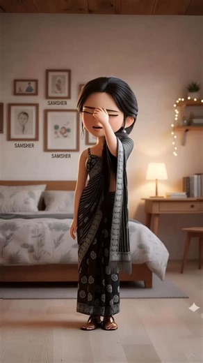 S A M S H E R ✨ on Instagram: "Tu ek baari aa to sahi😍 #reels #explorepage✨ #trending #cute #animation #cartoon"