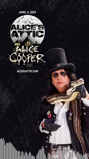 There's a whole lot to unpack in Alice's Attic, tune in and see for yourself. #AliceCooper #AlicesAttic #RadioShow #Radio #NewEpisode