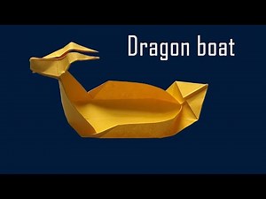 How to Make Origami Dragon Boat