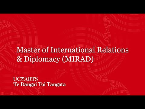 Master of International Relations and Diplomacy