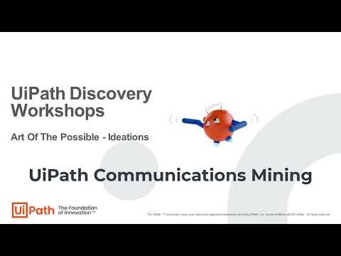 UiPath Discovery Workshop - Example of Communications Mining on emails