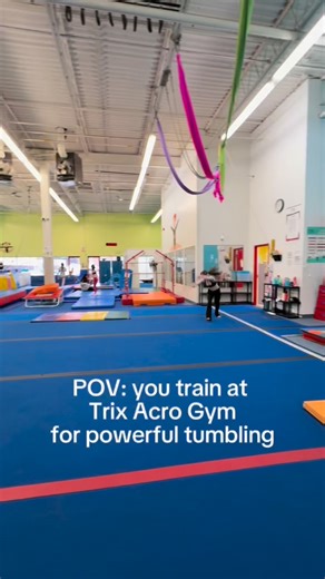 Powerful tumbling starts with strong foundations! Take a peek at what building those foundations might look like! . . . . . . . #acro #tumbling #gymnastics #powertumbling #kidsgym | Trix Acro Gym