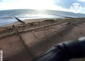 Incredible 200-metre jump over sand spit | Earth Wonders