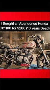 Honda CB1100 Full Restoration - 10 Years of Rust to Drive. #moterbike #honda