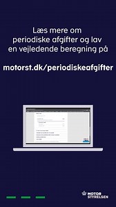 Ved du, hvad du skal betale i periodisk afgift i 2026? Du kan lave en beregning her. | Motorstyrelsen