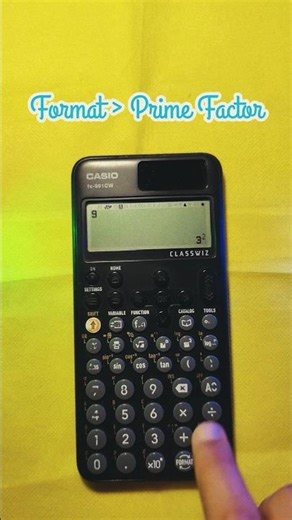 Calculator Trick: Prime Factors in 10 Seconds 😎 #maths #casiocalculator #calculationtrick