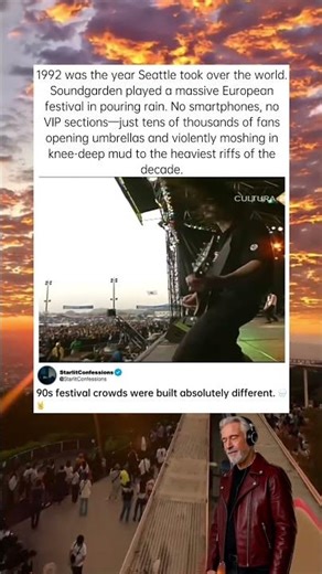 Festivals Before Smartphones Were Wild 📱 #90sRock #PopCulture #LiveMusic #Soundgarden #MoshPit