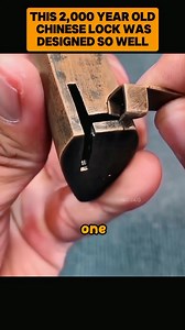 this 2,000 year old chinese lock was designed so well. #chineselock #lock #padlock | No-nonsense Video
