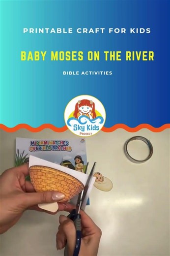 Moses' Basket Boat | Cut & Glue Bible Craft for Kids