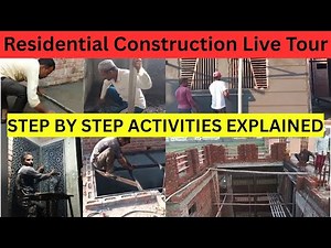 Residential Construction Live Tour, Complete On-Site Activities Explained Step by Step!#construction